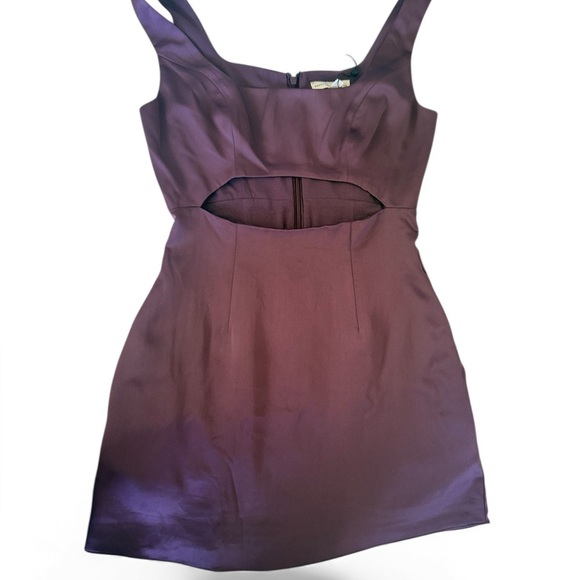 Dress the Population Satin Purple Midi Dress 
Size M - Picture 10 of 10